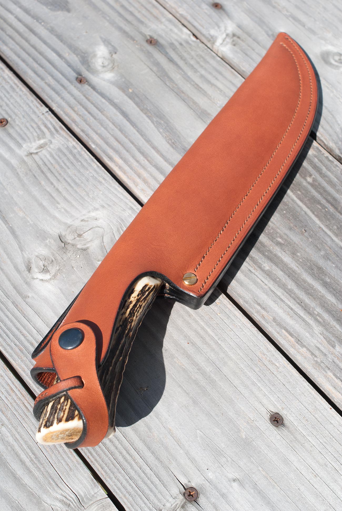 etui pour couteau artisanal custom - leather sheath custom